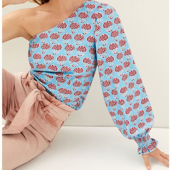 Anthropologie Tops - Forever That Girl. Puff-Sleeved. One-shoulder Blouse. XS. NWT.